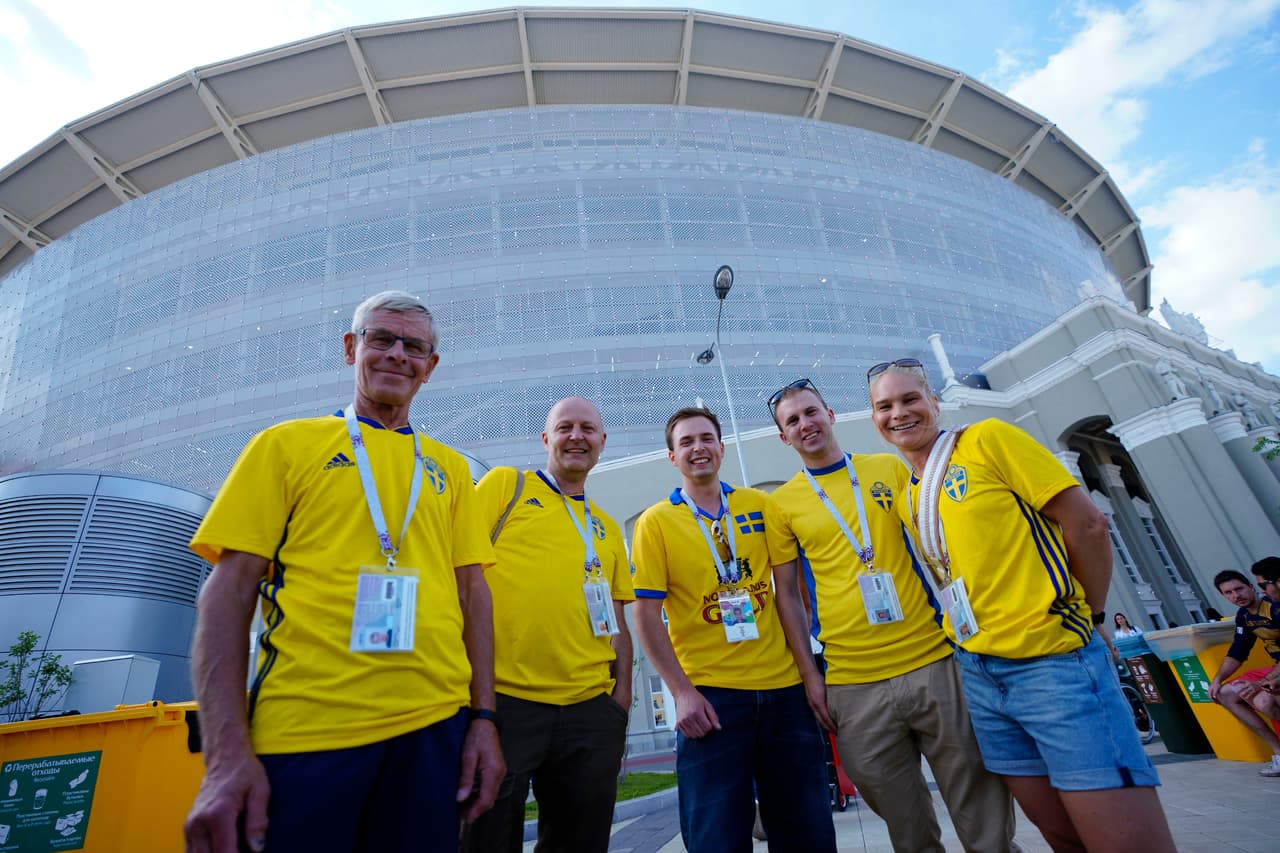 El colorido y la alegría se convirtieron en la representación de los fanáticos para el partido entre México y Suecia por el grupo F del Mundial de Rusia 2018.