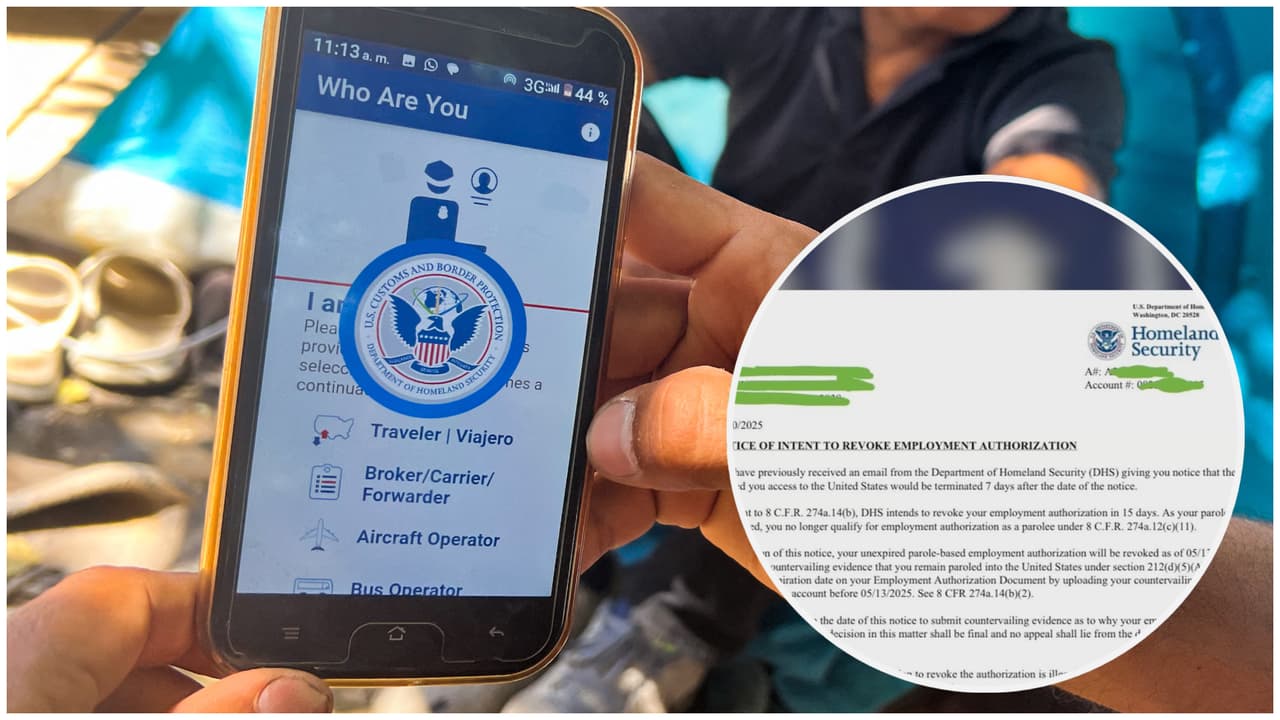“Es un cubo de agua fría”: cubano que entró a EEUU con CBP One se queda sin permiso de trabajo