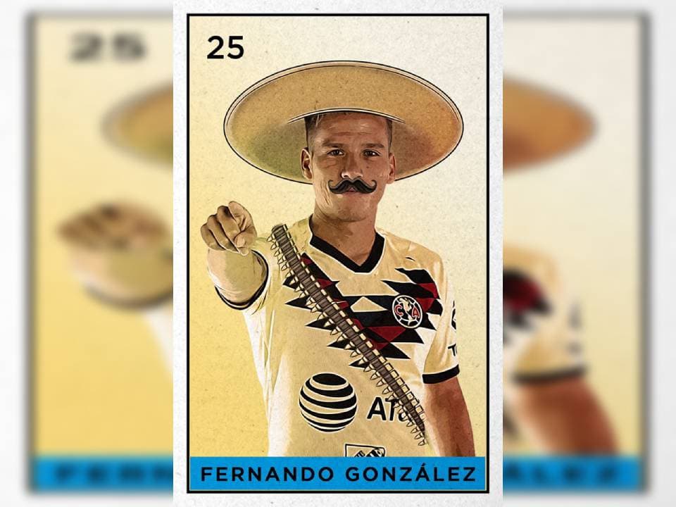 Los jugadores americanistas al estilo de la Revolución Mexicana para conmemorar el 20 de noviembre.