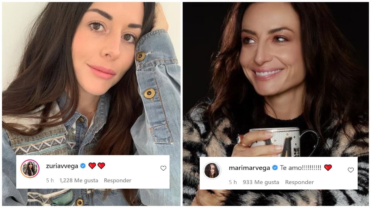 Las hermanas Zuria y Marimar Vega también reaccionaron a la relación de Maite y Andrés.