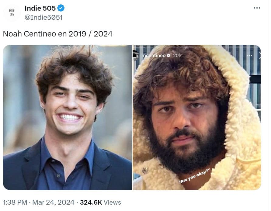 Noah Centineo, comparativo