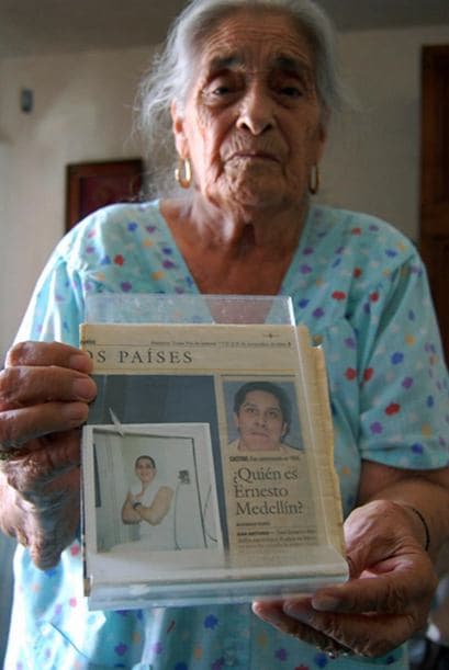 En la fotografía aparece Eleuteria Armendariz, abuela de José Ernesto Medellín.
