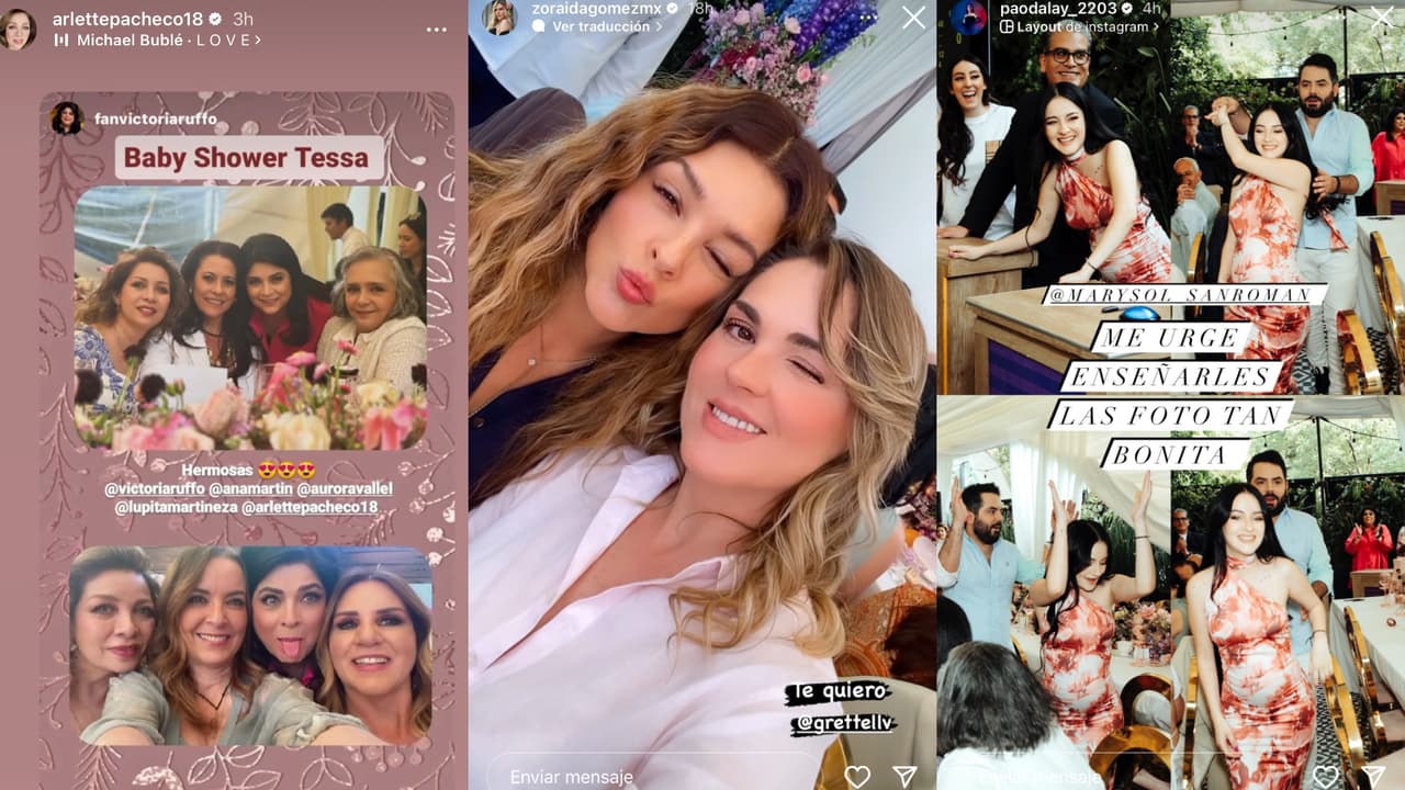 Hubo varias famosas invitadas al 'baby shower', como Zoraida Gómez, Ana Martín y Grettell Valdez.