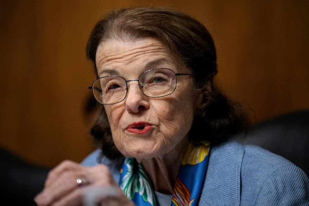 Feinstein fue una pionera de la política. (Photo by Drew Angerer/Getty Images)