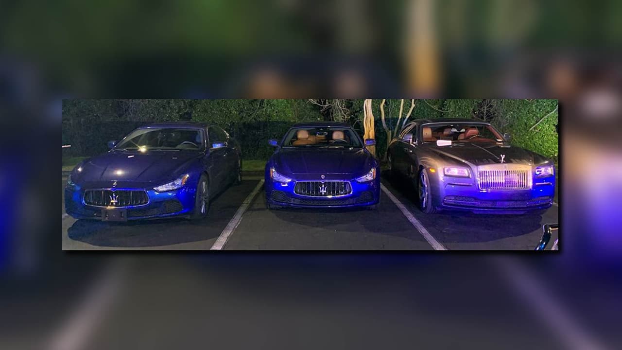 Los autos, dos Maseratis y un Rolls Royce, serán regresados a sus propietarios en Texas.