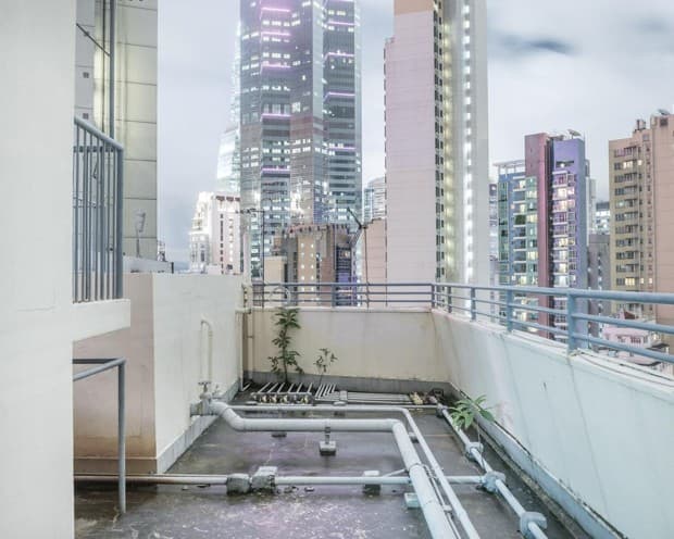 Una azotea en Hong Kong.