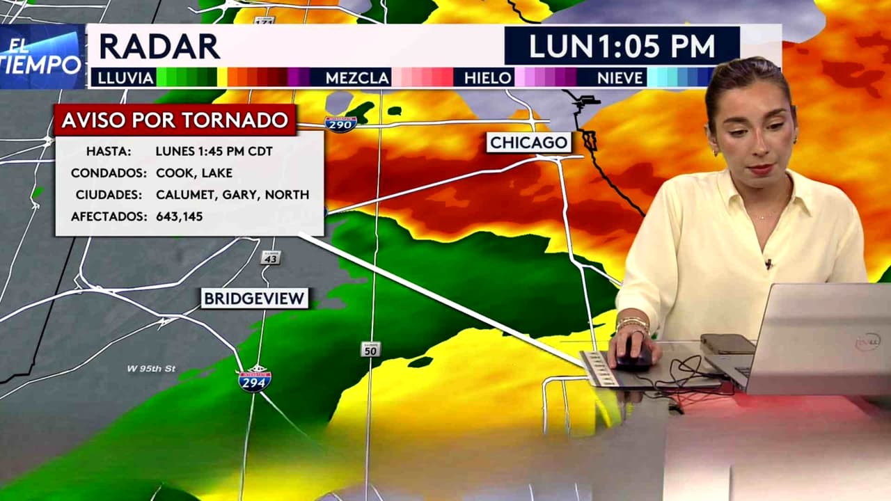 Aviso por tormentas severas para los condados Cook, Dupage, Lake y Newton