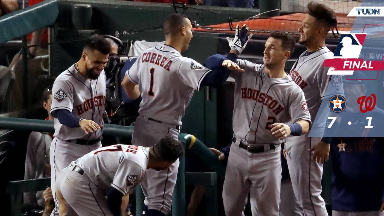 Astros toma ventaja en la Serie Mundial, gana el quinto juego a Nationals
