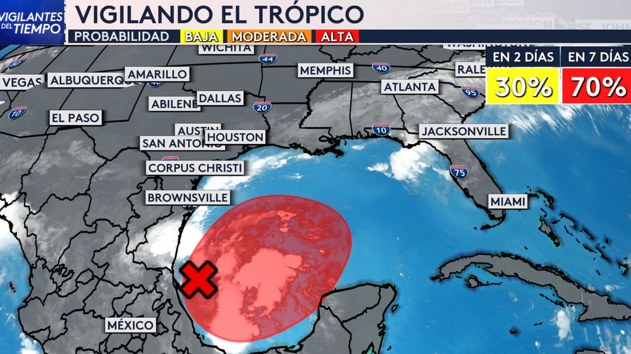 Sistema con potencial tropical al sur de México podría convertirse en depresión esta semana