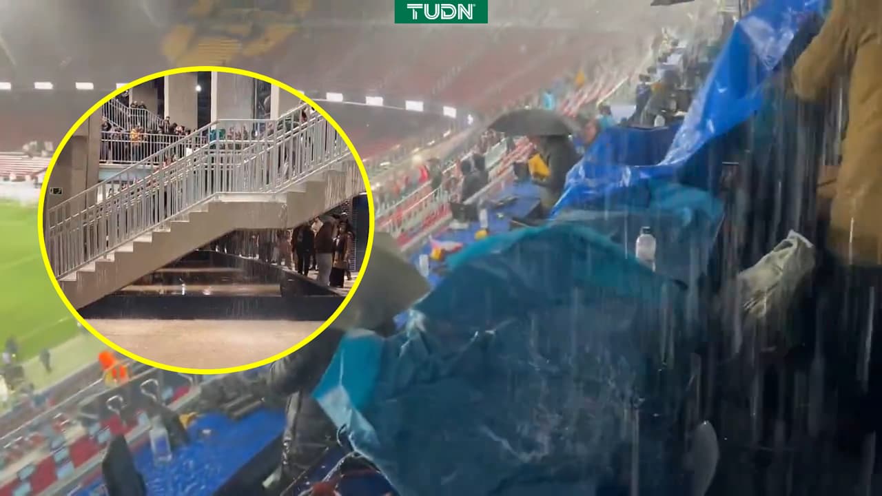 El Camp Nou se inunda tras partido del Barcelona y las redes sociales explotan 