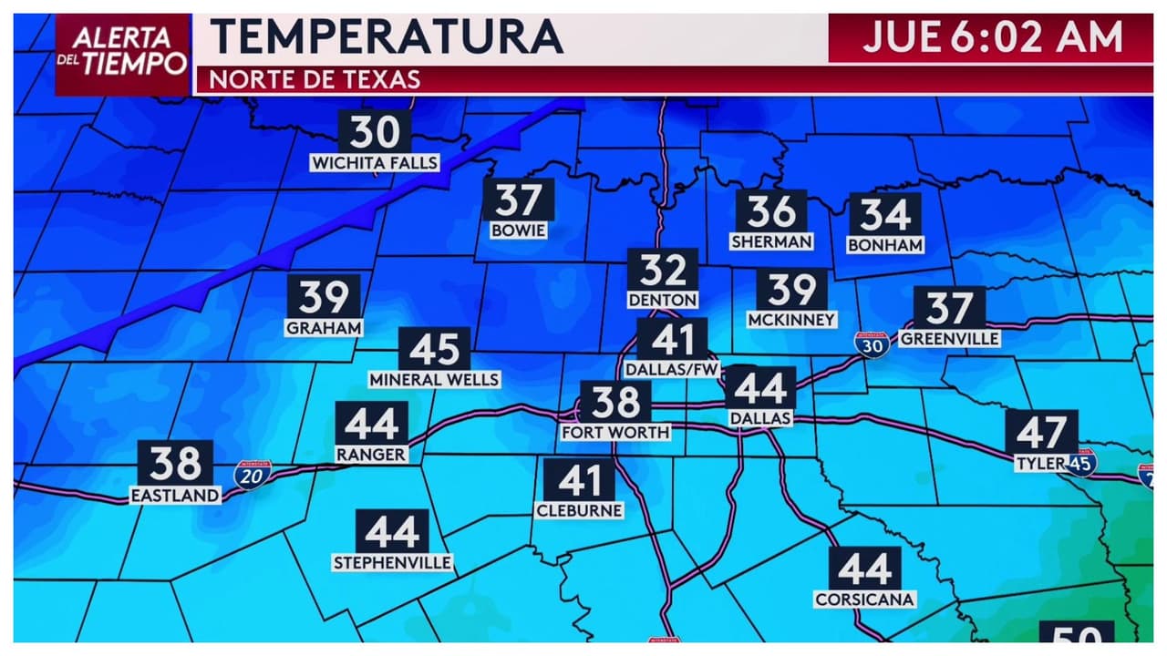 Pronóstico del tiempo hoy en Dallas: Alerta por tormenta invernal y temperaturas congelantes
