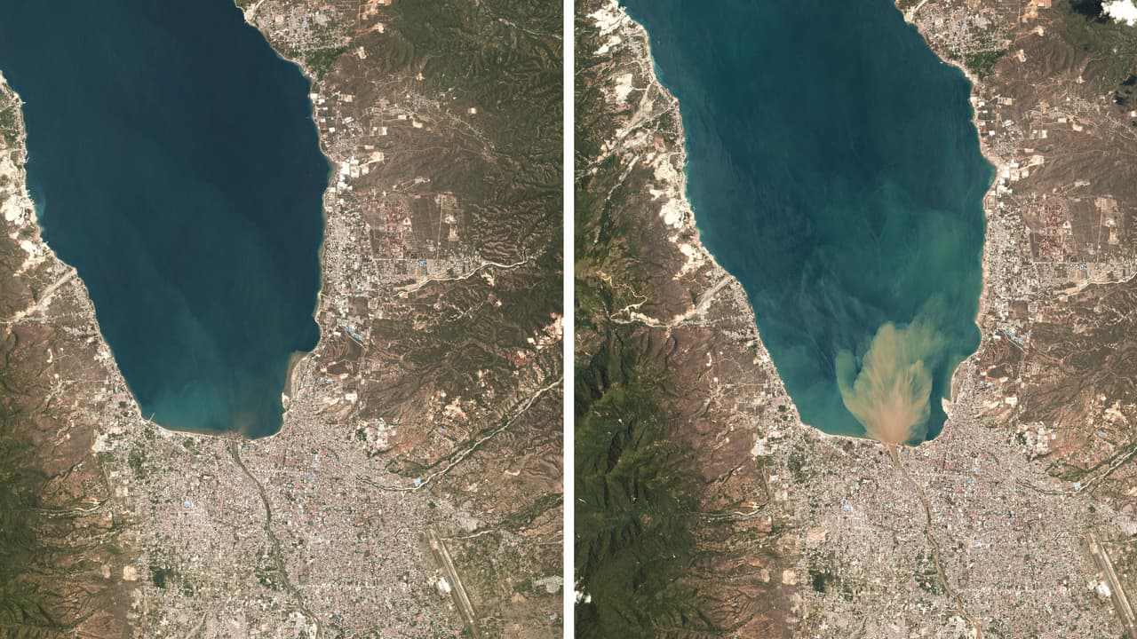 Fotografías Interactivas: Antes y después de la destrucción que dejó el terremoto y tsunami en Indonesia