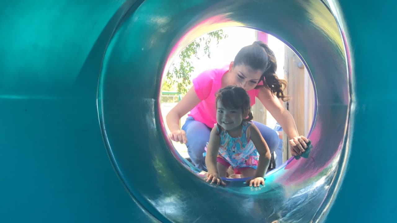 Giulietta quería que su mami la persiguiera por todos lados.