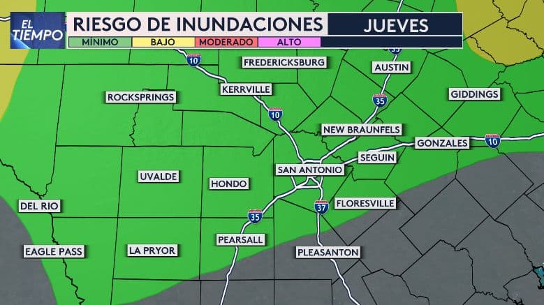 Baja el riesgo de inundaciones en la zona de San Antonio; sin embargo se esperan lluvias por la noche