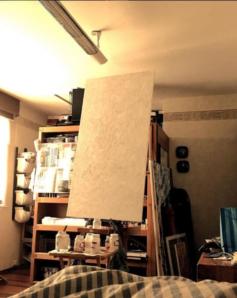 Ahora se dedica al arte, le encanta pintar: "Ahí está, esperando el encuentro con mis pinceles, espátulas, pigmentos y mi creatividad. #artes #art #painting", escribió en Instagram.