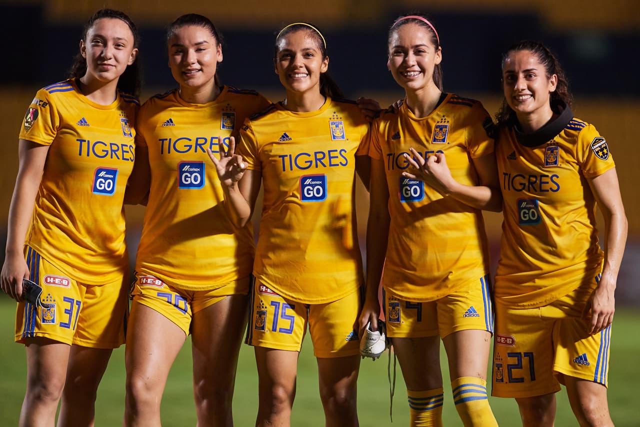 Lizbeth Ovalle, Belén Dde Jesús Cruz, Natalia Gómez Junco y María Fernanda Elizondo hicieron los goles en el triunfo de Tigres.