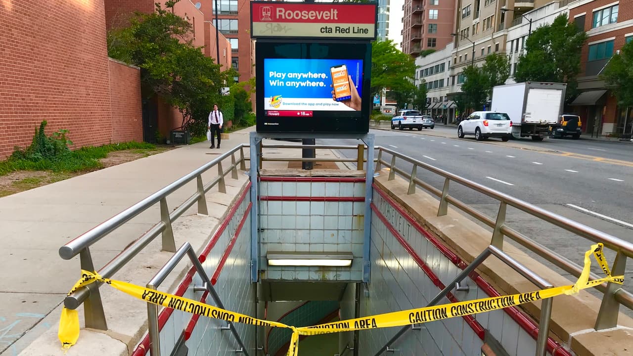 Las autoridades cercaron la estación de Roosevelt.