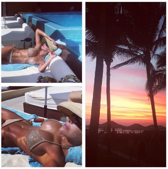 Ninel presumió su cuerpazo en bikini mientras se asoleaba a inicios de año.