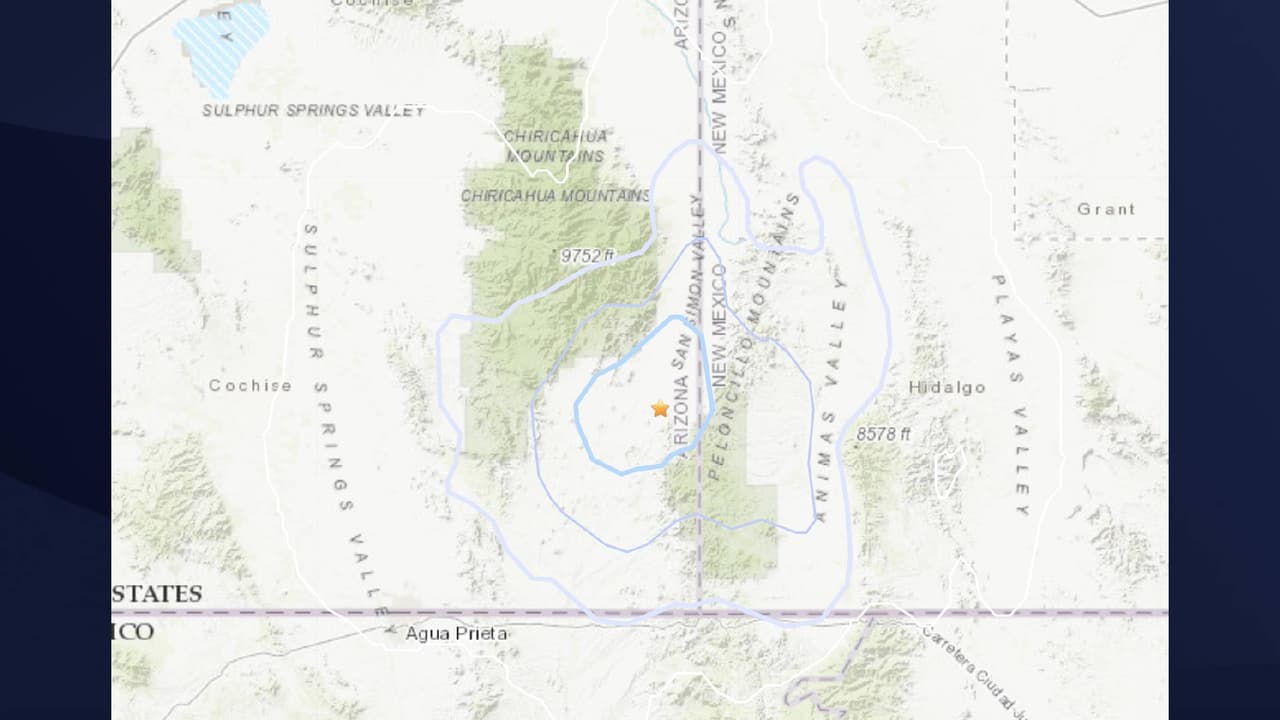 USGS reporta sismo de magnitud 3.5 cerca de Douglas