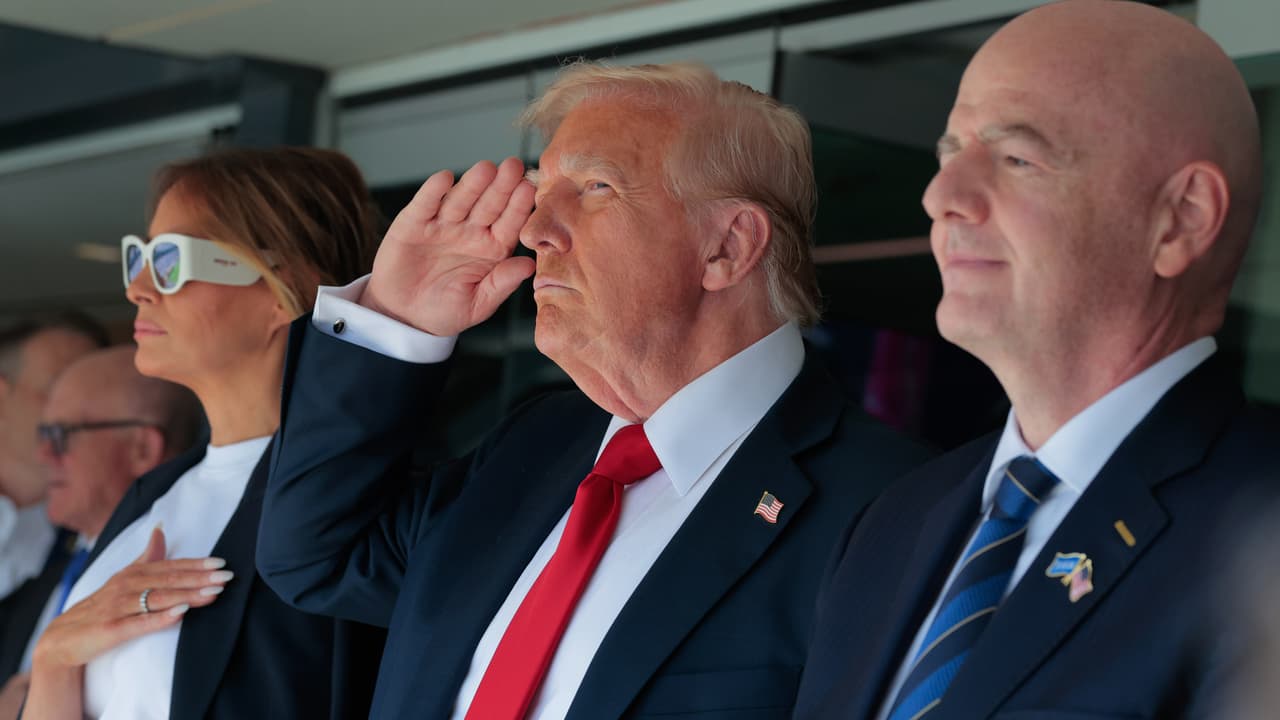 Máxima seguridad y algunos abucheos en la final del Mundial de Clubes por presencia de Trump