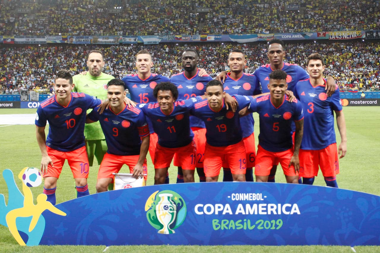 Este fue el cuadro inicial de Colombia para su debut en Copa América ante la Albiceleste. Los Cafeteros estan dirigidos por Carloos Queiroz.