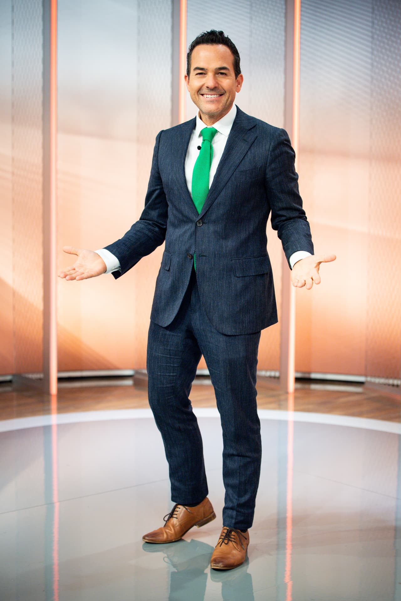 Carlitos Calderón siempre tan madrugador y alegre.