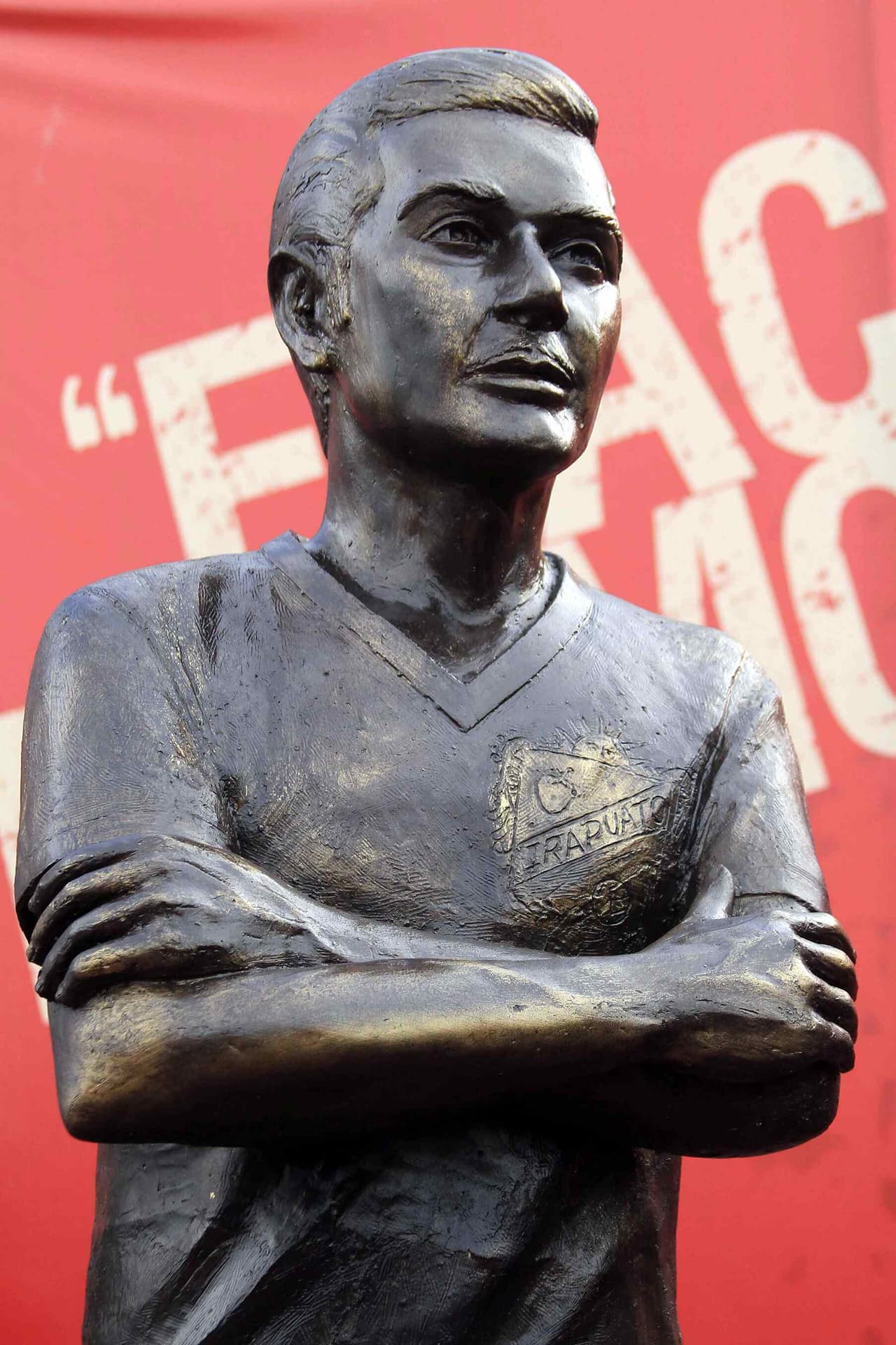 Jaime 'El Flaco' Belmonte, recordado porque un gol suyo significó el primer punto de México en los mundiales, tiene una estatua en Irapuato, donde más destacó en el balompie local.