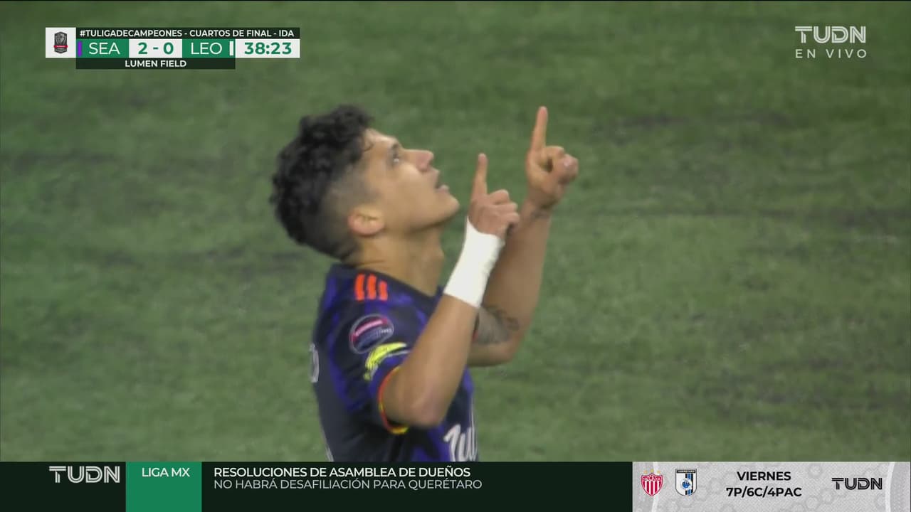 ¡Doblete de Montero! Sounders se va arriba de León con el 2-0