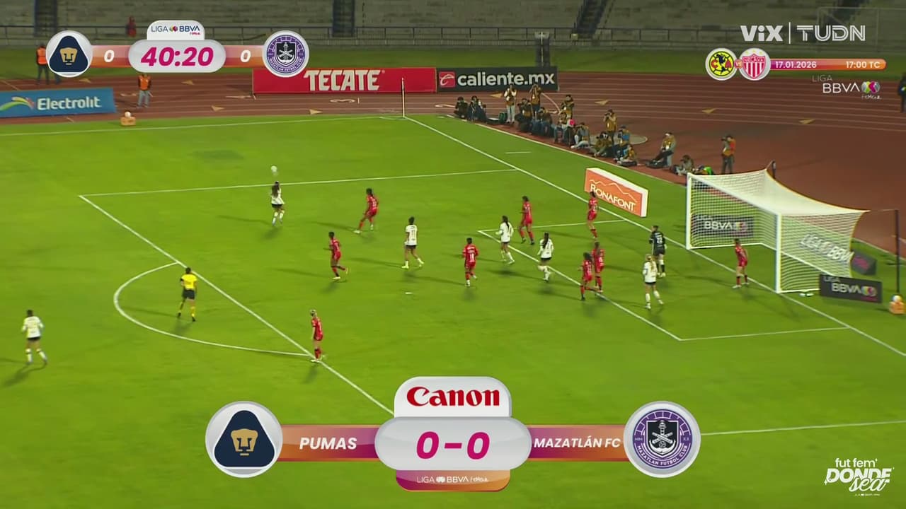 ¡Goooool de Pumas! Julissa Dávila entra como una bala y pone el primero