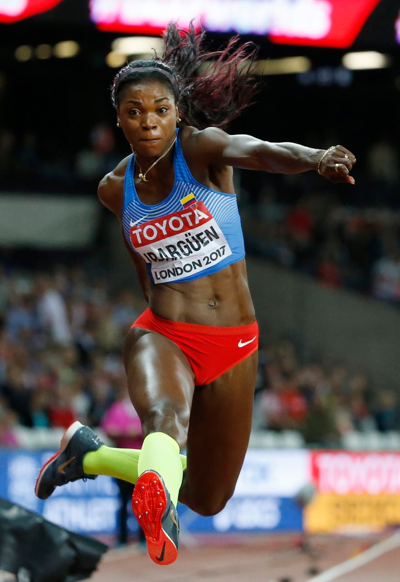 Caterine Ibargüen es figura sobresaliente en la Liga Diamante, la competencia más importante del atletismo mundial, comparable con la Champions League en fútbol.