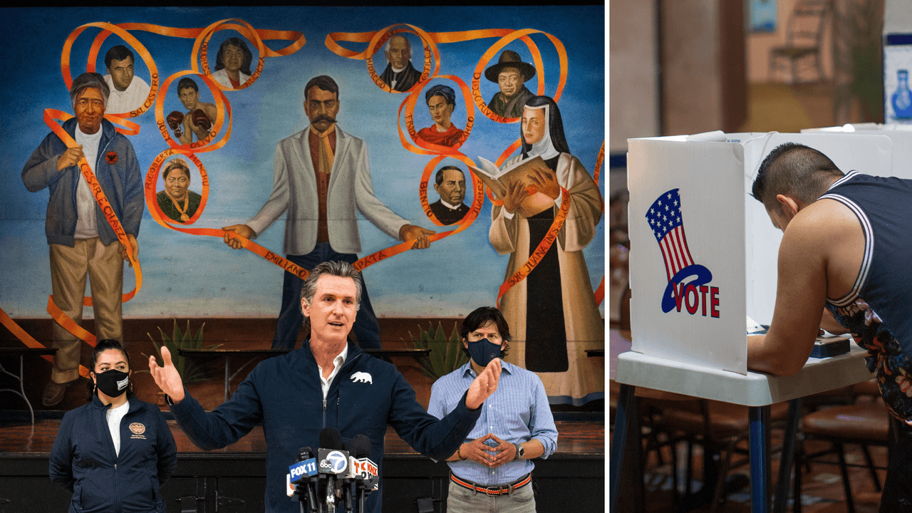 Latinos juegan un papel clave en la posible elección revocatoria del gobernador Gavin Newsom