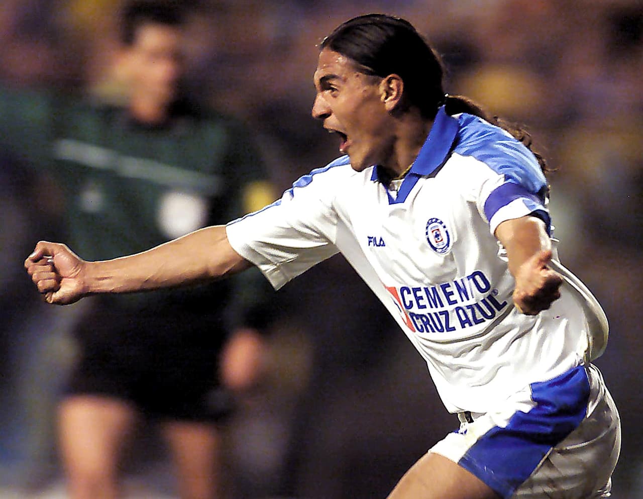 <b>Juan Francisco Palencia en Cruz Azul:</b> el atacante fue campeón de Copa MX y uno de los que hizo parte en 1997 del último título en Liga MX. Estuvo de 1994 a 2001 y de 2002 a 2003.