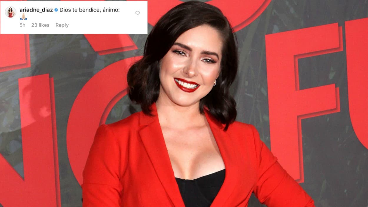 Desde México, la actriz Ariadne Díaz le envió sus mejores deseos.