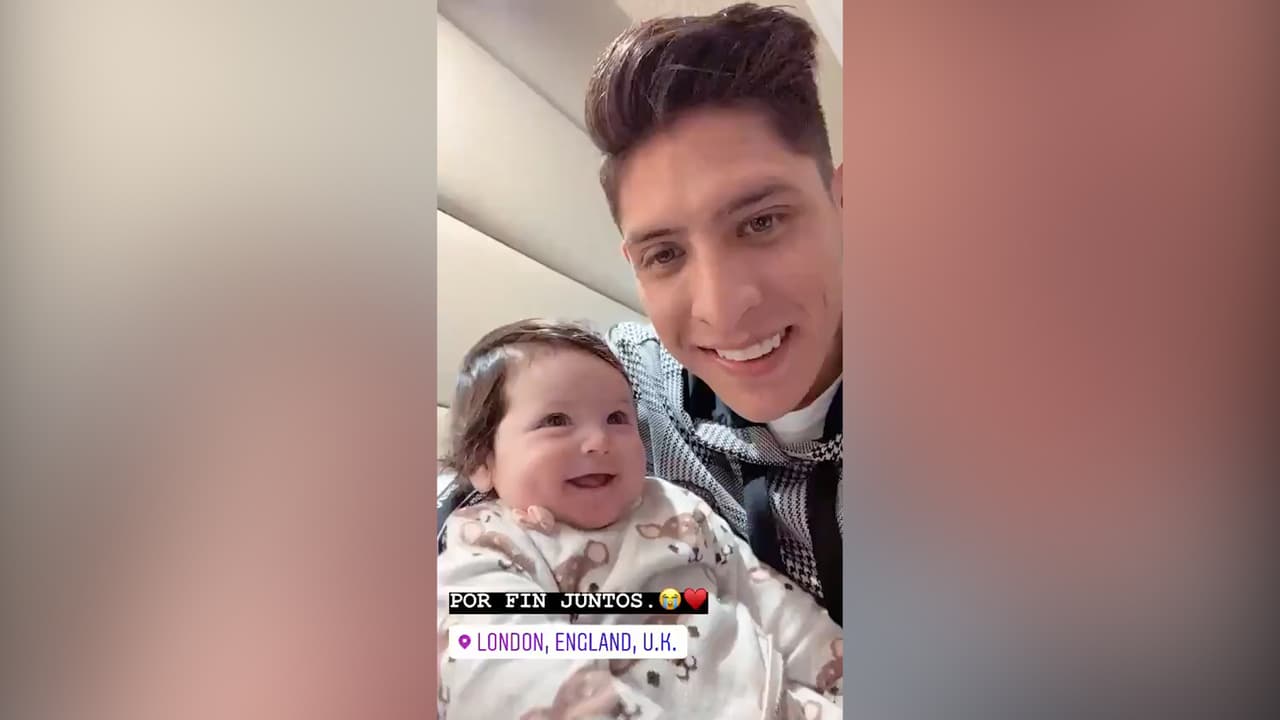 Edson Álvarez viajó a Londres sólo para ver a su hija en San Valentín