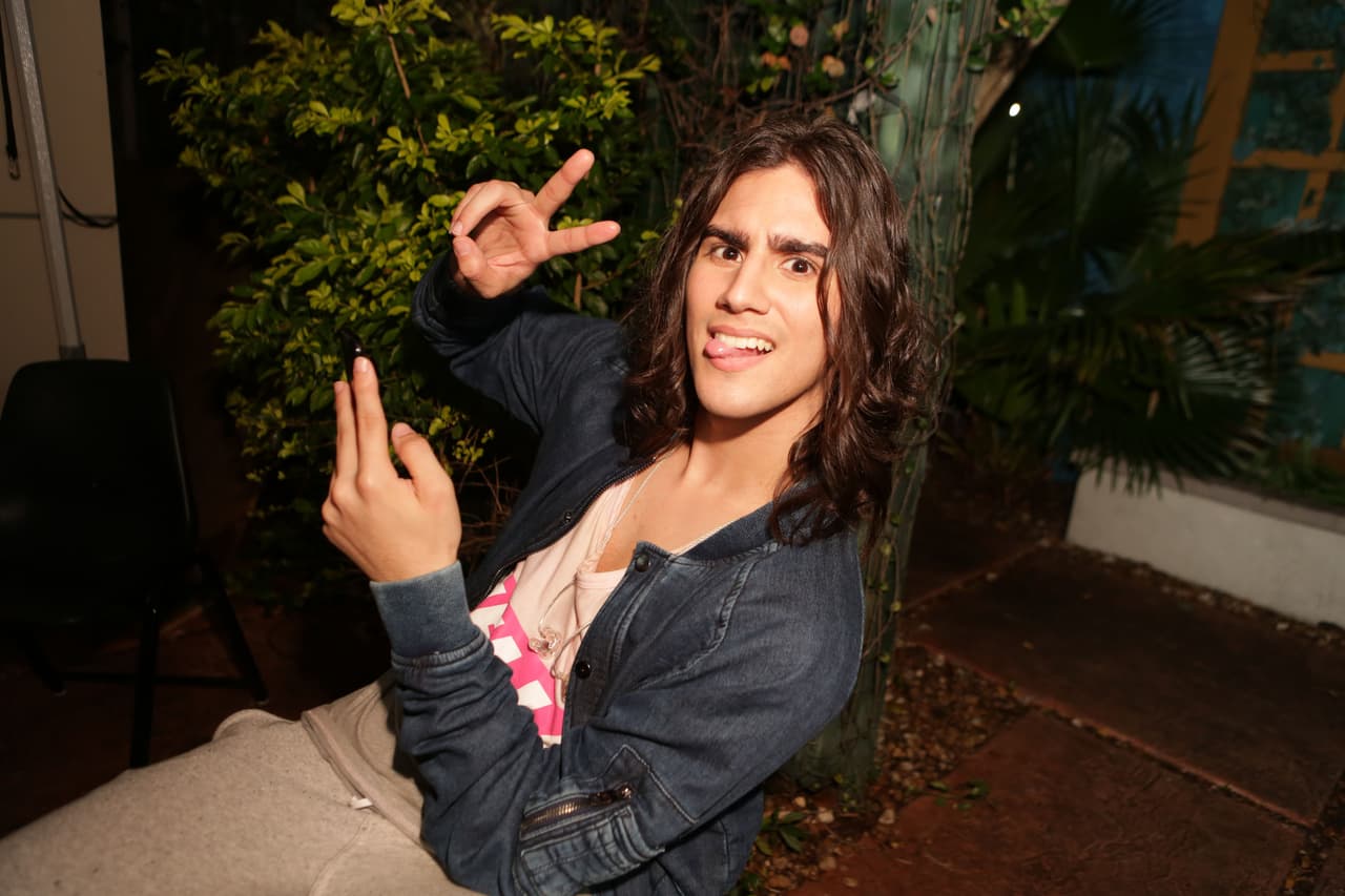 Félix Gabriel estaba muy nervioso pero feliz de subir al escenario.