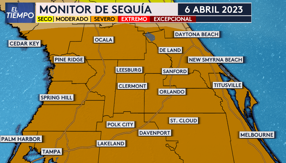 Sequía severa en toda Florida Central aumenta peligro de incendios forestales