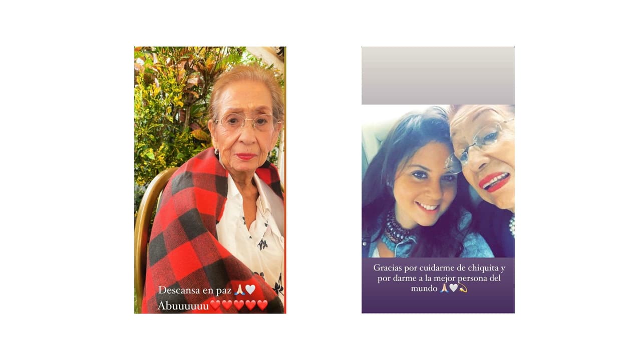 Paty Villanueva publicó varias fotografías junto a su abuela, quien falleció a los 93 años.