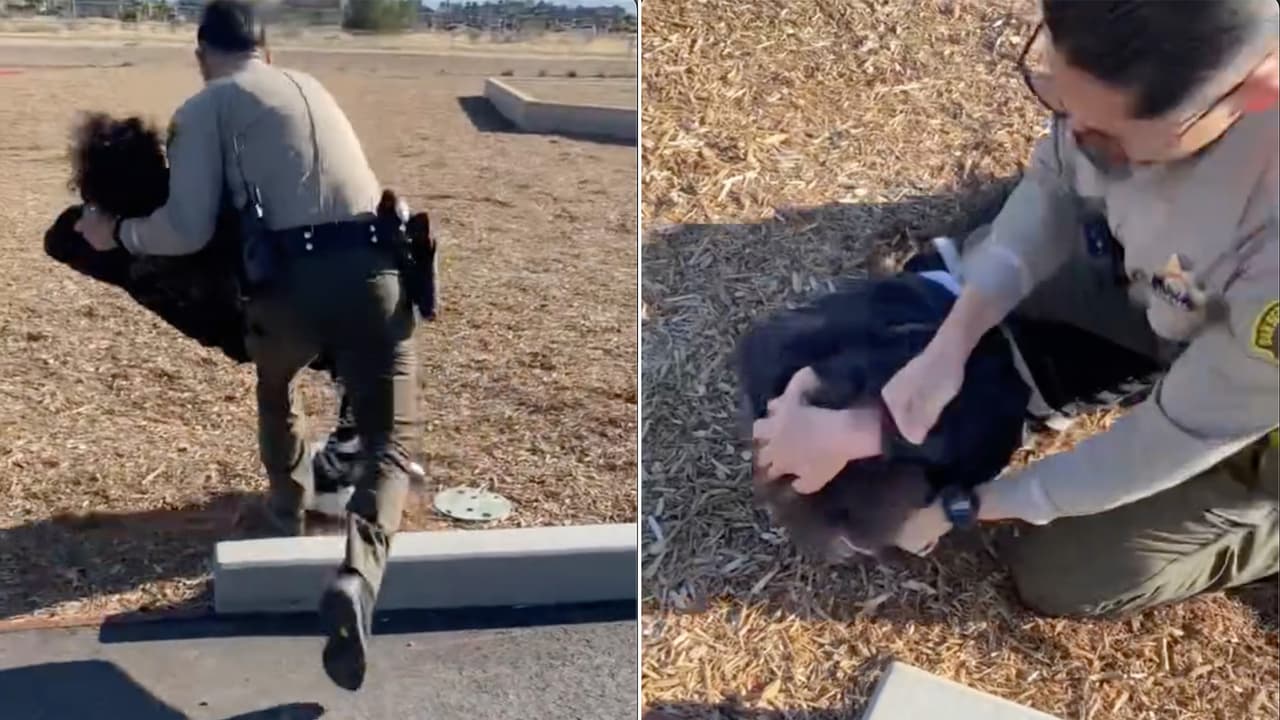 Agente del sheriff de San Bernardino golpea en el rostro a un adolescente de 14 años durante arresto en Hesperia