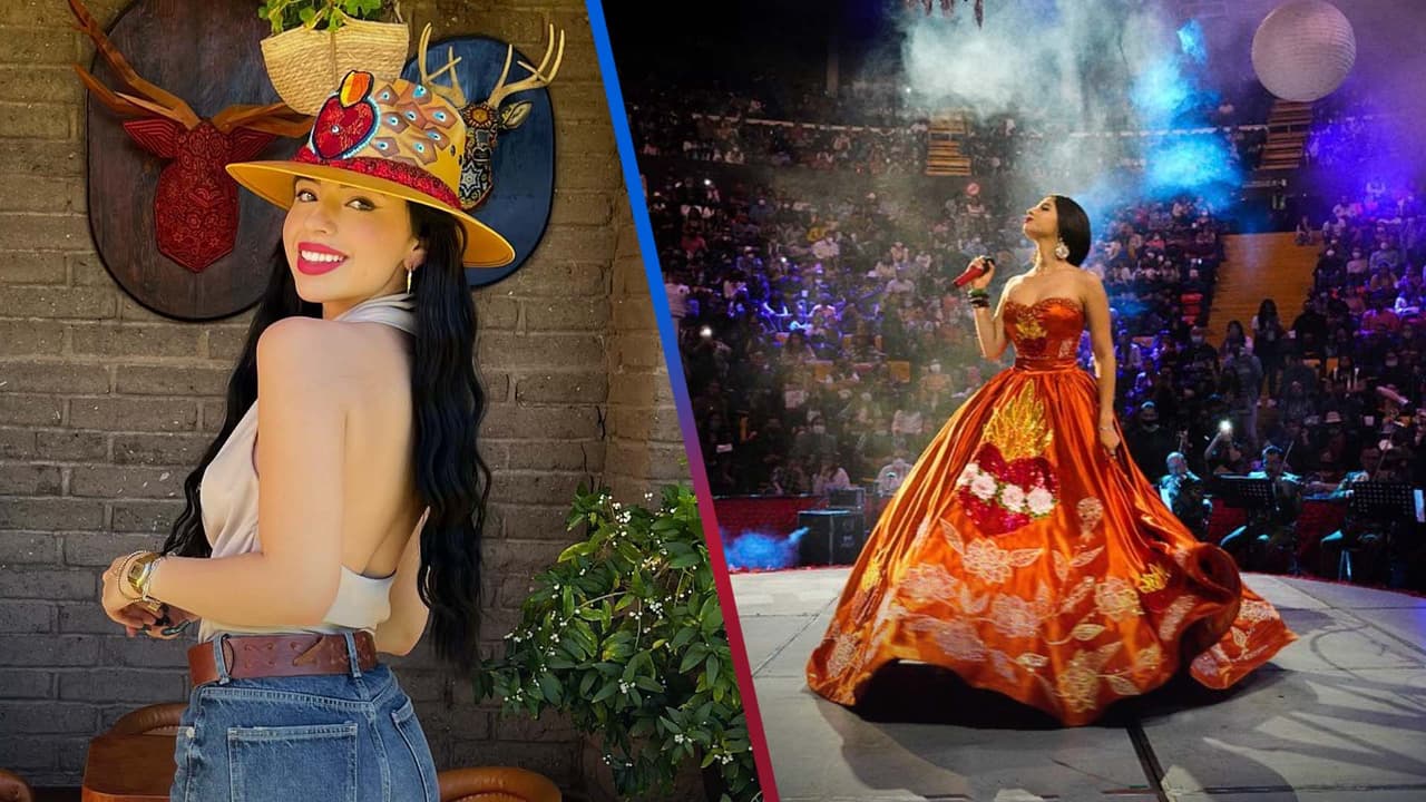 Ángela Aguilar tiene exitoso debut en solitario y mete más gente que Pepe Aguilar en la Feria de León, Guanajuato