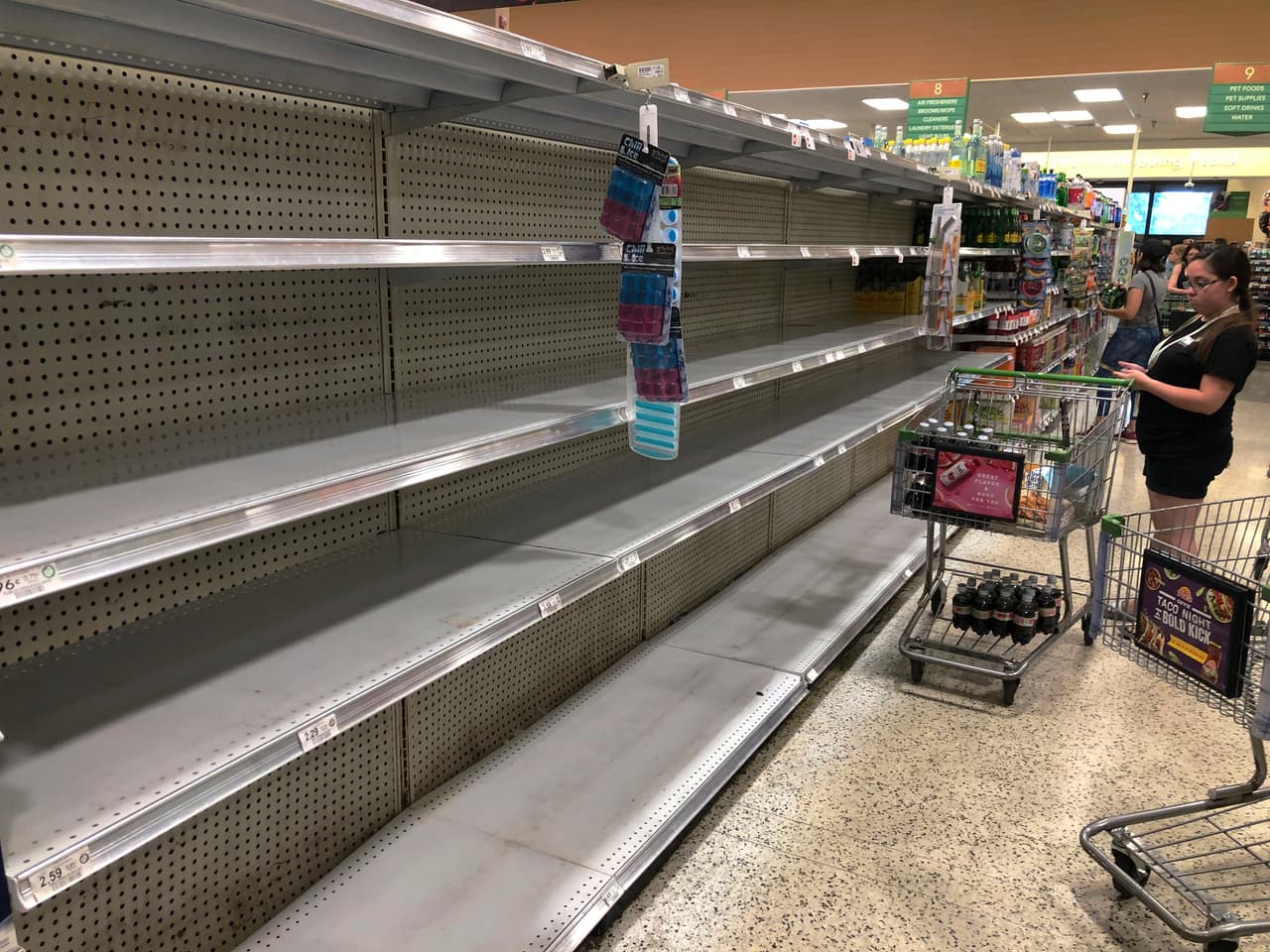 Desde que empezó la emergencia del covid-19, los estantes de los supermercados tienen que ser reabastecidos casi diariamente, y algunos productos no se consiguen. 
<br>