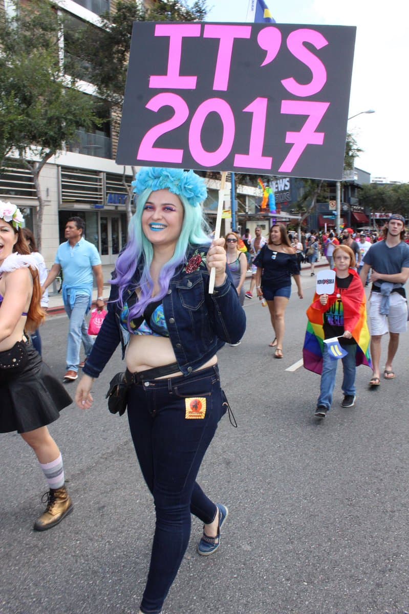 Desfile por el Orgullo Gay 2017 en Los Ángeles.