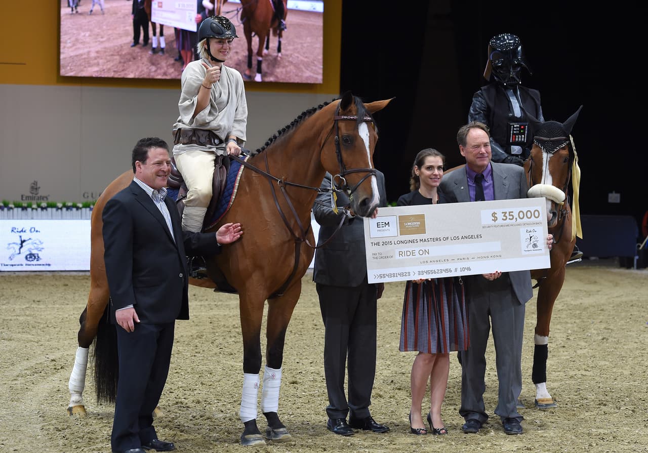 ¡Los saltos que hizo sobre el equino la hicieron merecedora del cuarto lugar!