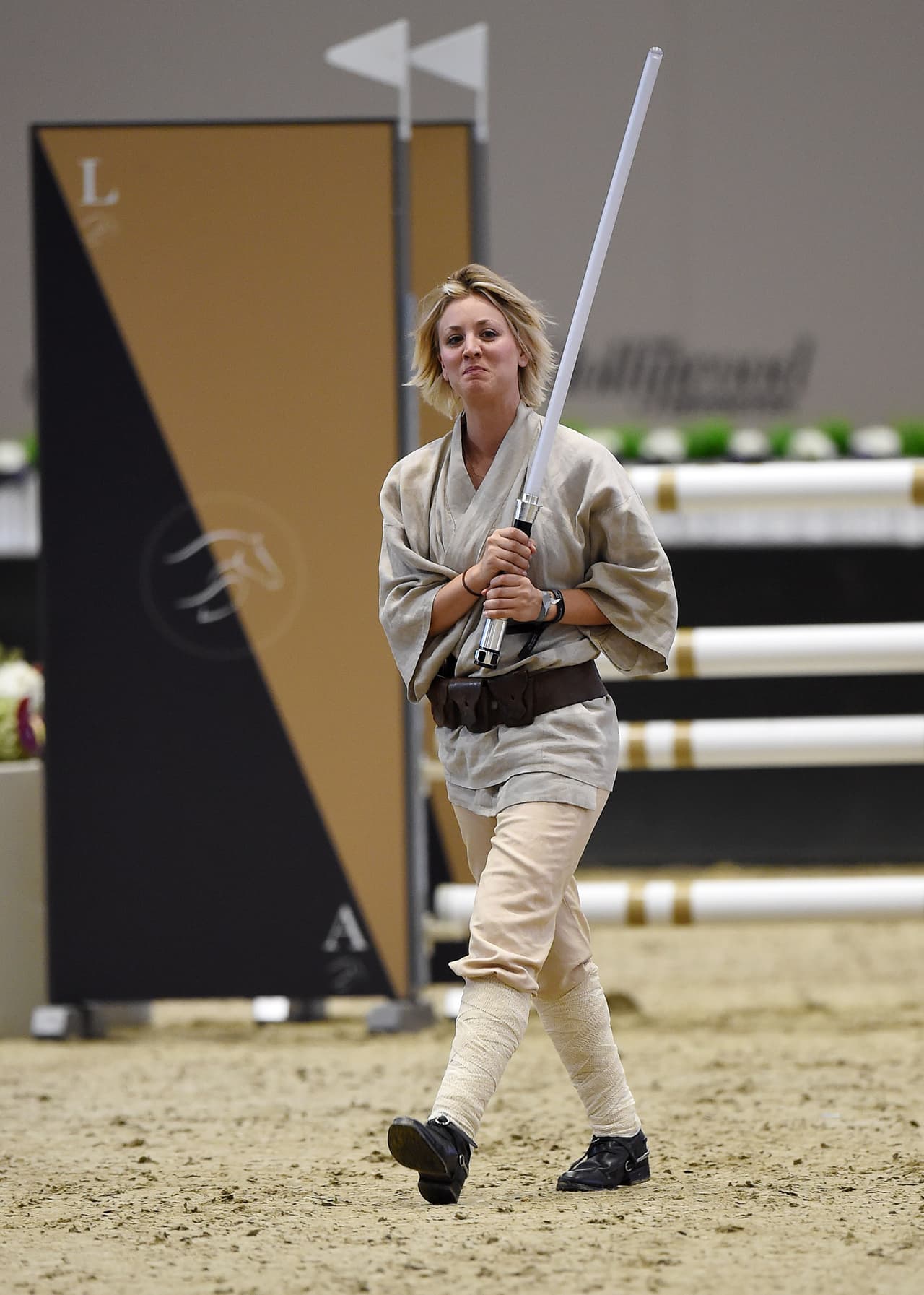 Esta sensual jedi en realidad tenía un objetivo claro.