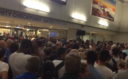 Evacuación en terminal C del aeropuerto Newark