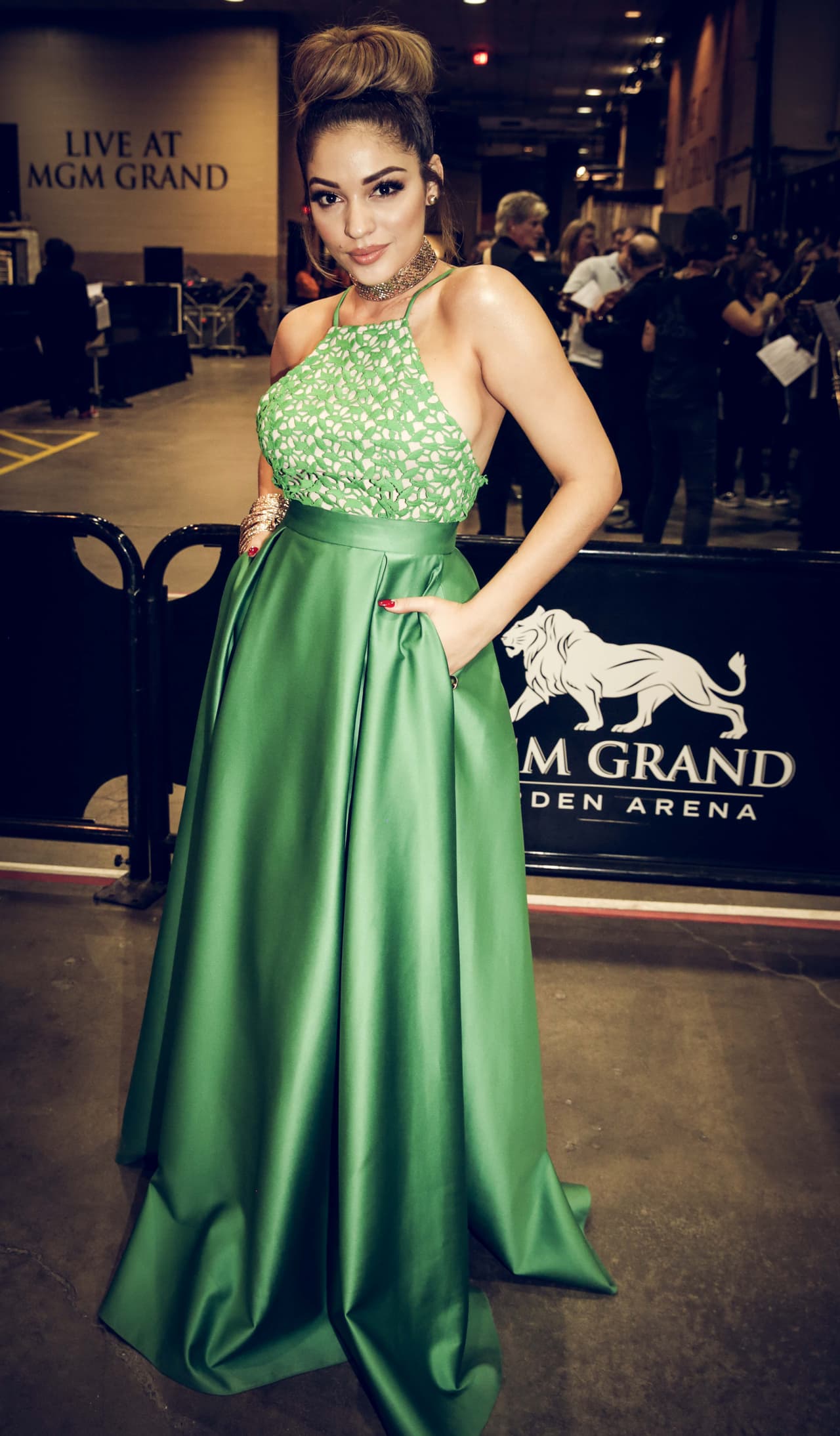 Nos encantó ver a Josephine Ochoa y así la captamos en el backstage.