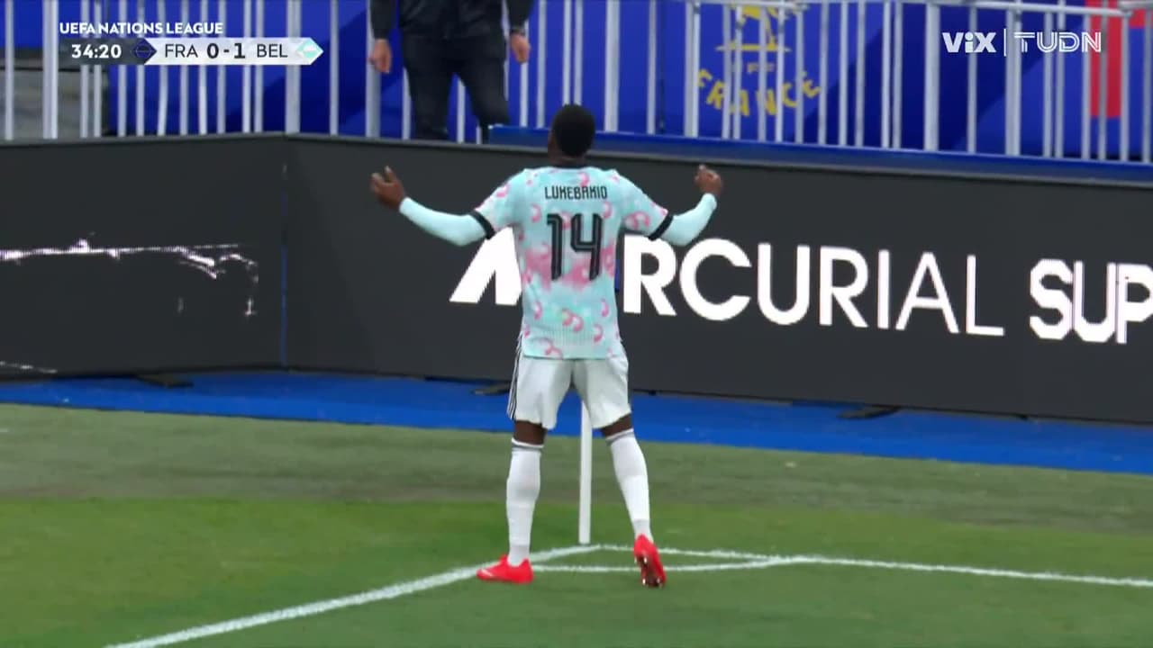 ¡Pero qué golazo de Lukébakio para el 1-0 de Bélgica a Francia!