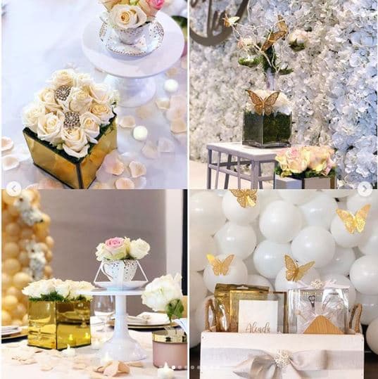 "Nuevamente, ¡gracias por tanto! El lugar, la decoración, la comida, los globos, flores, cake, los regalos para las invitadas. En fin, ¡todo espectacular!", destacó.