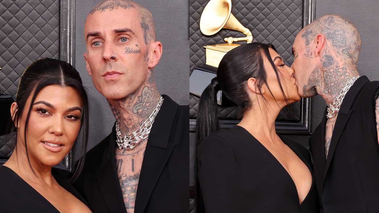 Kourtney Kardashian y Travis Barker se habrían casado en secreto después de los GRAMMY
