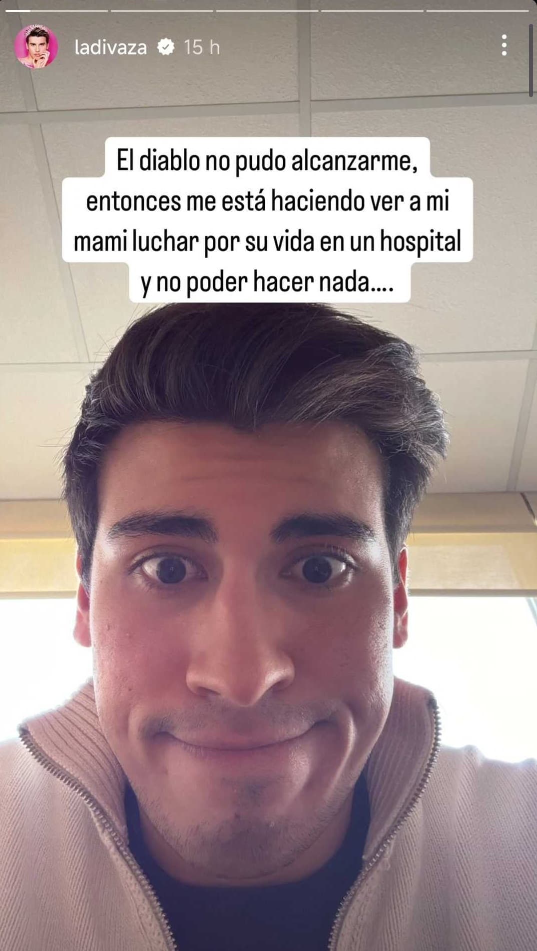 'La Divaza' informó que su mamá tuvo que ser hospitalizada.