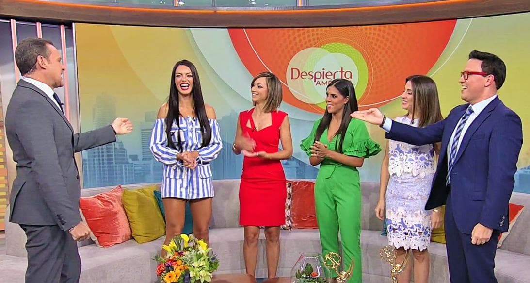 Otra de las invitadas especiales del mes fue la ex Miss Universo, Zuleyka Rivera, quien tuvo dos días muy divertidos con el equipo de Despierta América.